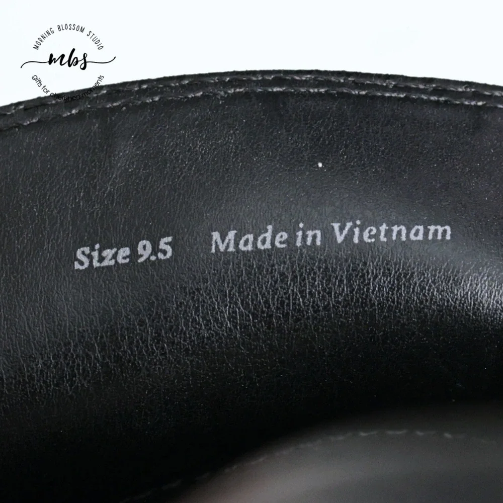 Dolce Vita Halona Leather Chunky Lug Sole Penny Platform Loafers Black Women 9.5